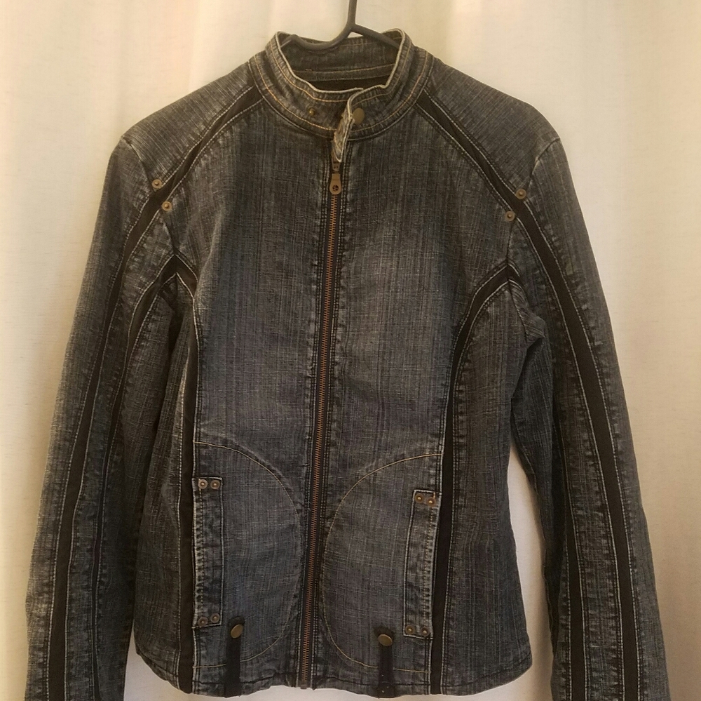 Tall Jean Jacket Motorcyle Style